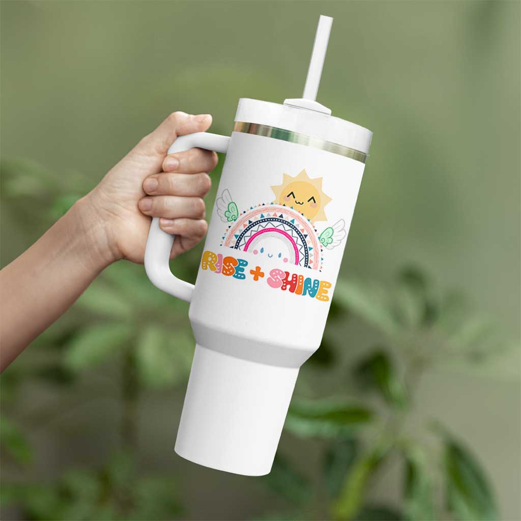 Motivation Gifts Tumbler With Handle Rise And Shine