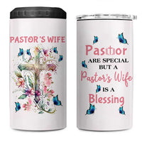 Pastor Wife Appreciation Gifts 4 in 1 Can Cooler Tumbler Pastors Wives Gifts Christian Flower Cross