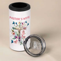 Pastor Wife Appreciation Gifts 4 in 1 Can Cooler Tumbler Pastors Wives Gifts Christian Flower Cross