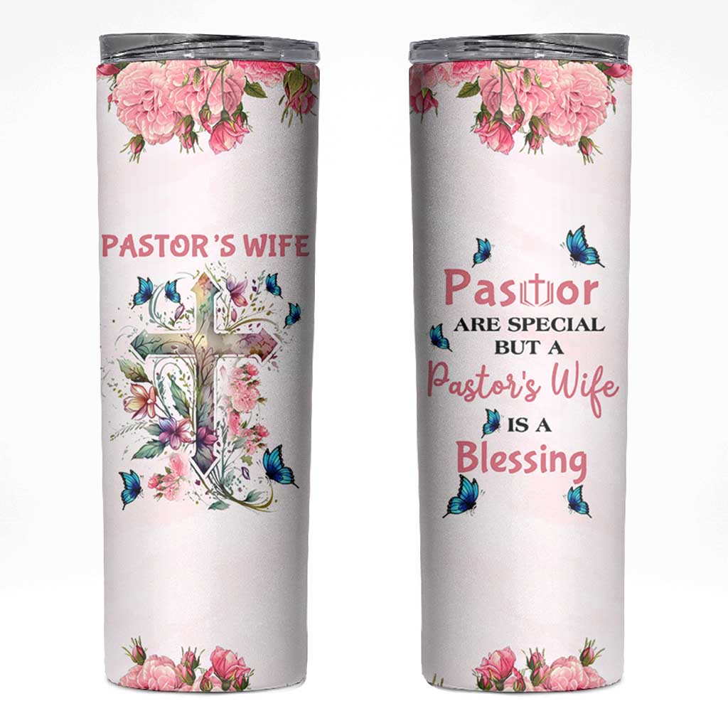 Pastor Wife Appreciation Gifts Skinny Tumbler Pastors Wives Gifts Christian Flower Cross