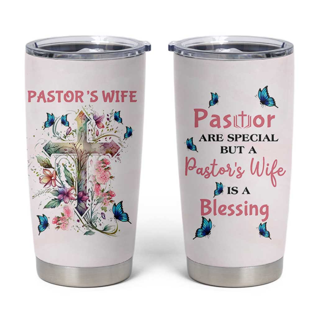 Pastor Wife Appreciation Gifts Tumbler Cup Pastors Wives Gifts Christian Flower Cross