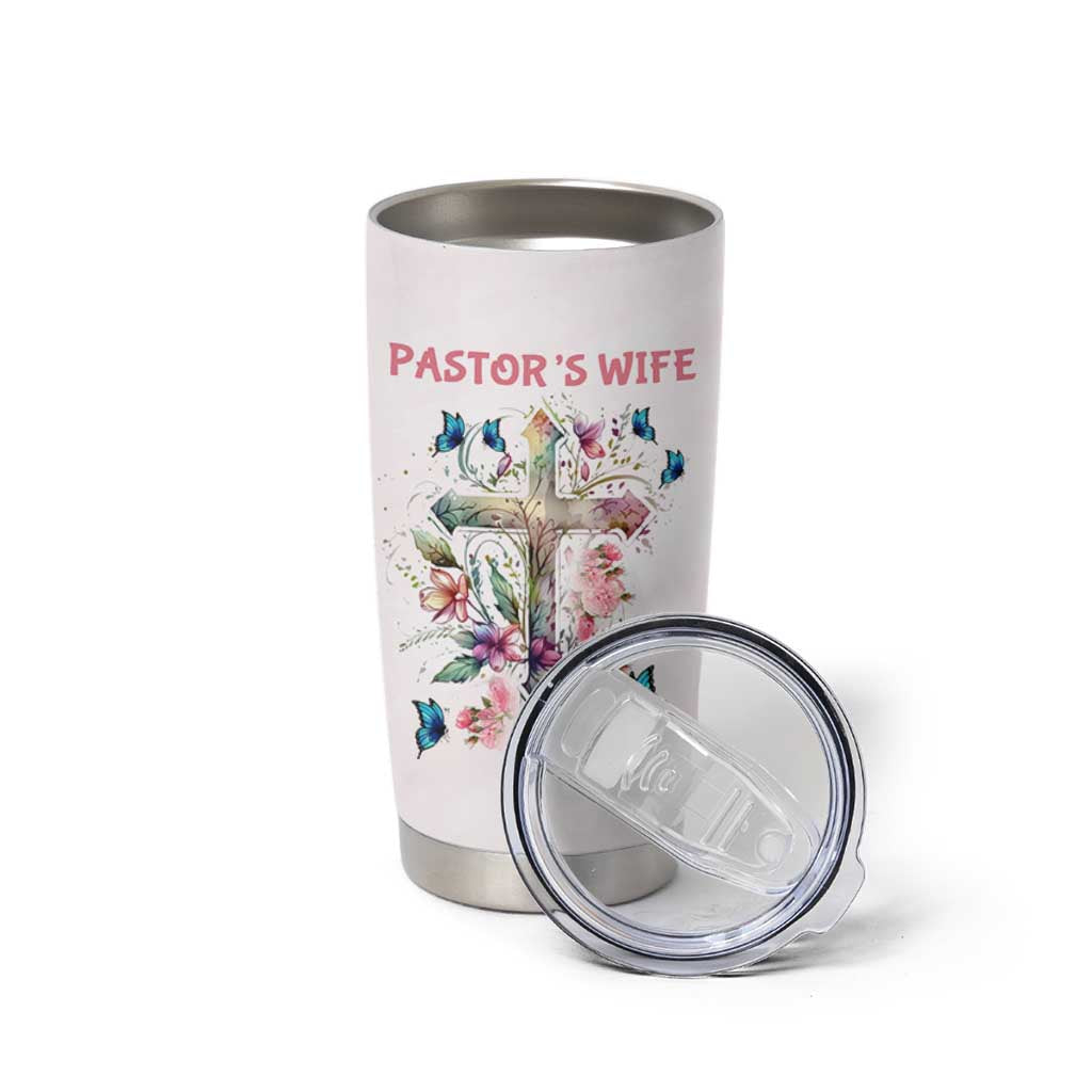 Pastor Wife Appreciation Gifts Tumbler Cup Pastors Wives Gifts Christian Flower Cross