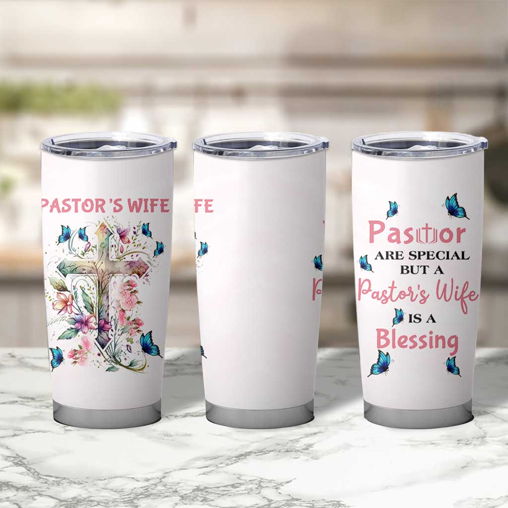 Pastor Wife Appreciation Gifts Tumbler Cup Pastors Wives Gifts Christian Flower Cross
