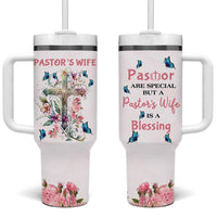 Pastor Wife Appreciation Gifts Tumbler With Handle Pastors Wives Gifts Christian Flower Cross