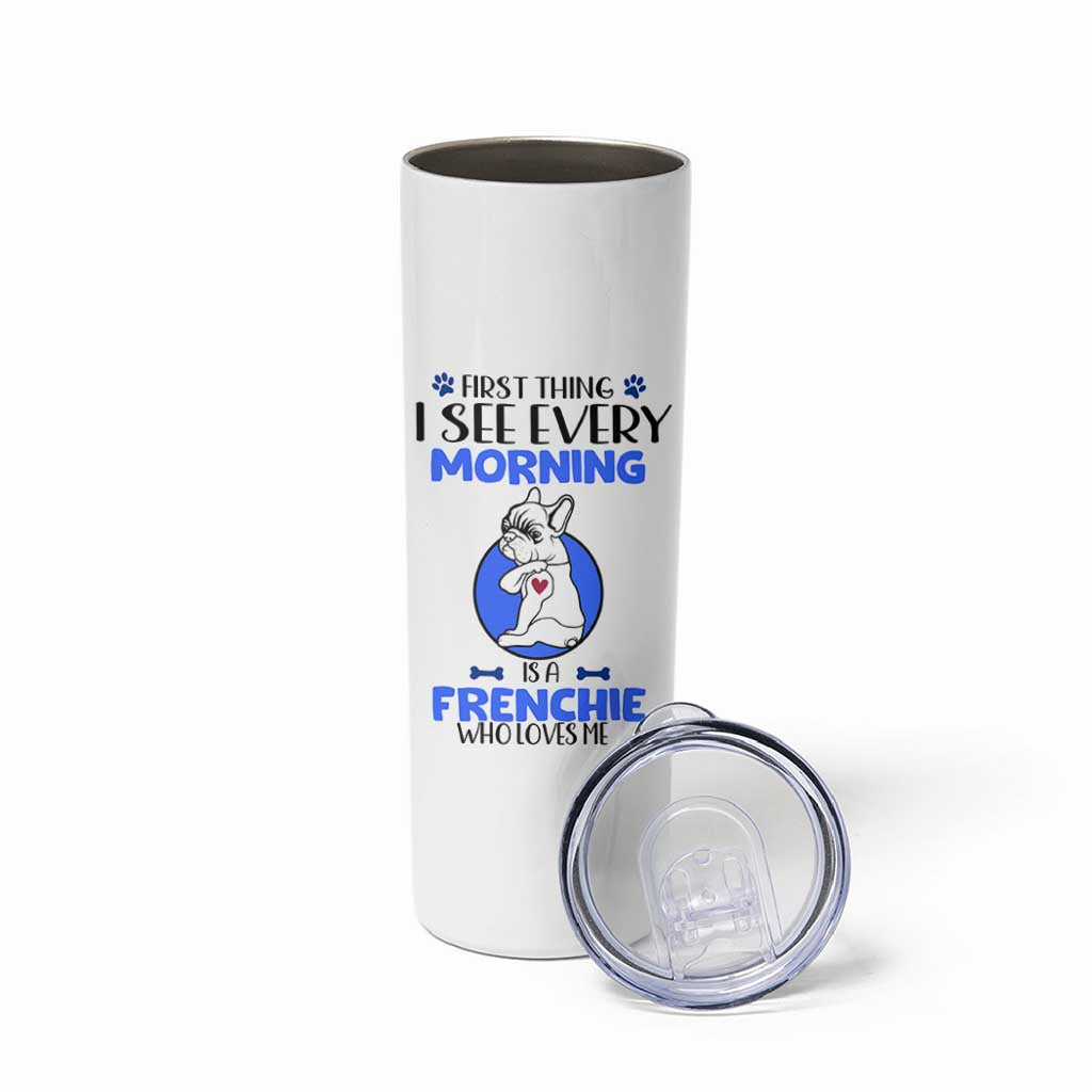 Frenchie Dog Gifts Skinny Tumbler Life Is Better With French Bulldog Dog Funny Pet Owner Gifts