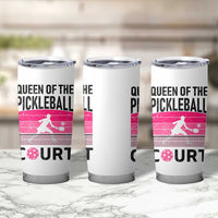 Pickleball Gifts For Women Tumbler Cup Queen Of The Court Pink Pickle Ball Lovers Player Coach