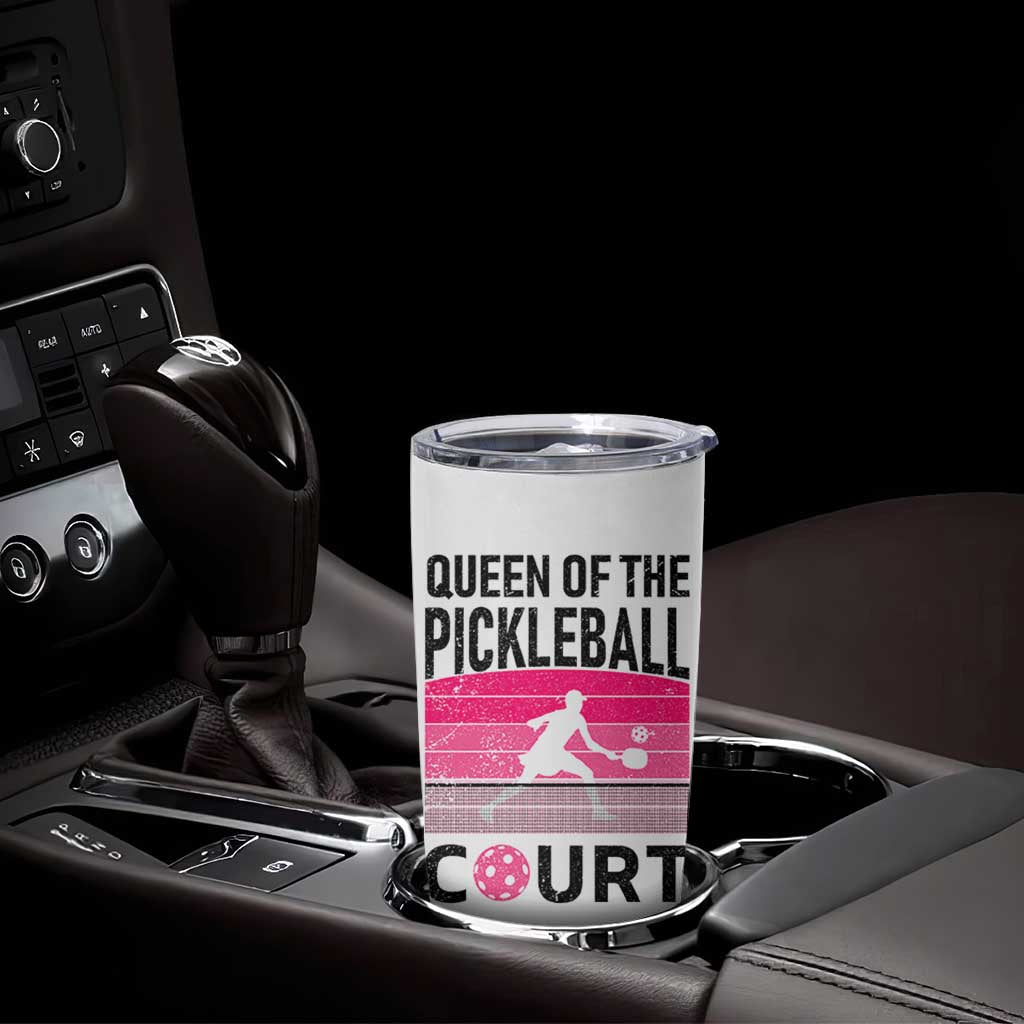 Pickleball Gifts For Women Tumbler Cup Queen Of The Court Pink Pickle Ball Lovers Player Coach