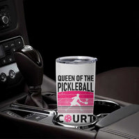 Pickleball Gifts For Women Tumbler Cup Queen Of The Court Pink Pickle Ball Lovers Player Coach