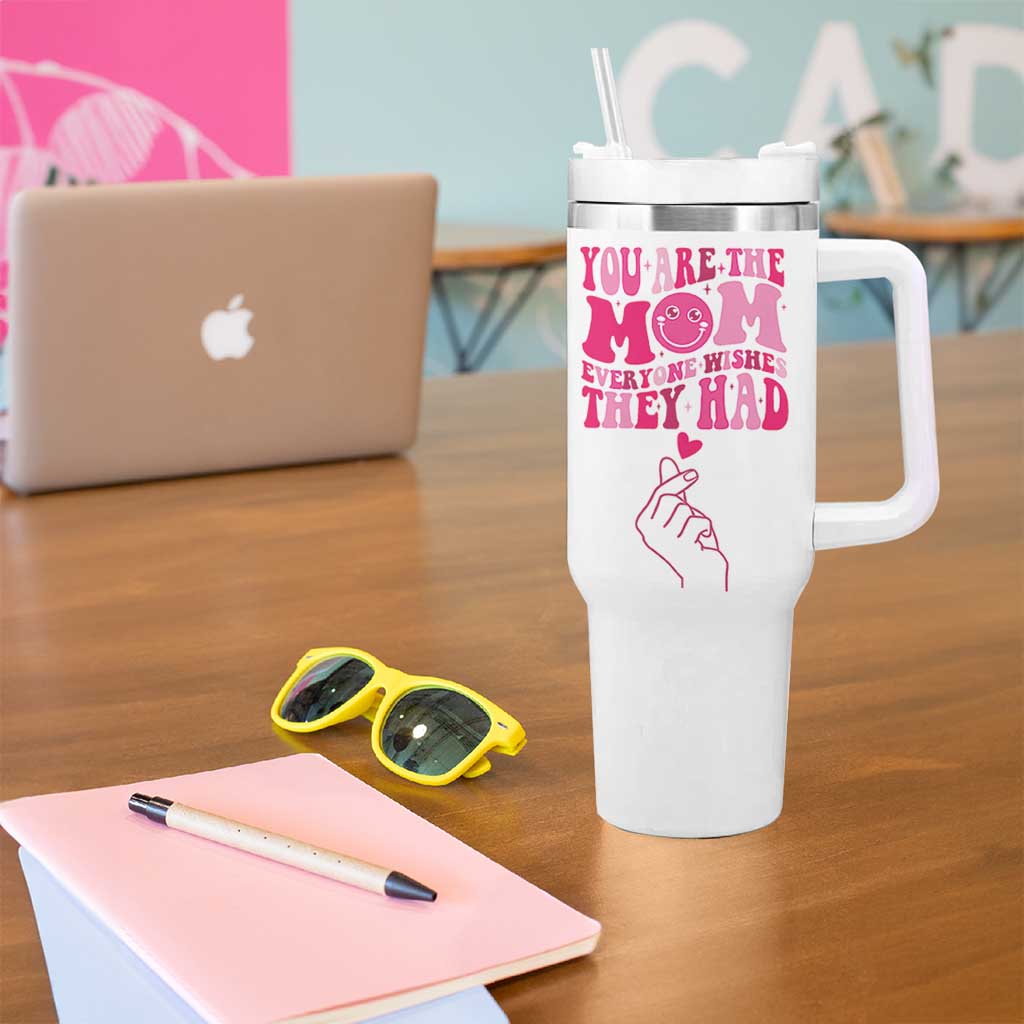 Funny Mom Birthday Gift Tumbler With Handle Cute Valentines Mothers Day Present From Daughter Son