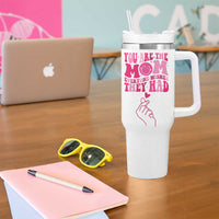 Funny Mom Birthday Gift Tumbler With Handle Cute Valentines Mothers Day Present From Daughter Son