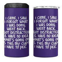 Funny Birthday Gifts For Women 4 in 1 Can Cooler Tumbler I Came I Saw I Forgot Funny Senior Citizen Old People