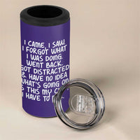 Funny Birthday Gifts For Women 4 in 1 Can Cooler Tumbler I Came I Saw I Forgot Funny Senior Citizen Old People
