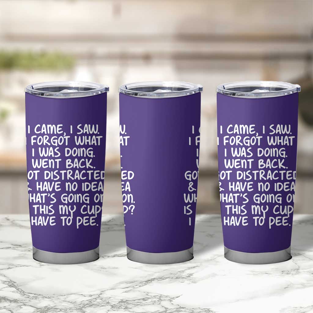 Funny Birthday Gifts For Women Tumbler Cup I Came I Saw I Forgot Funny Senior Citizen Old People
