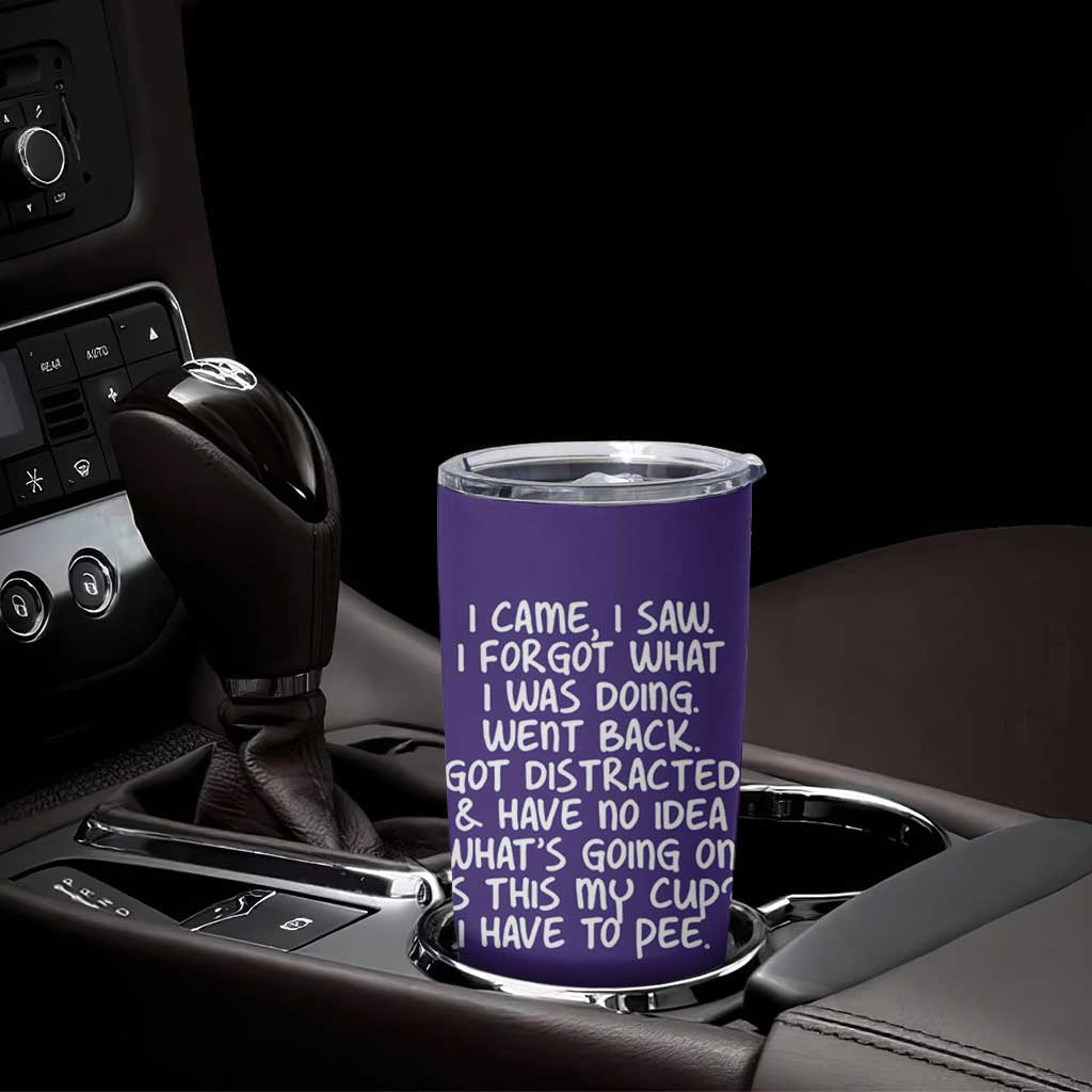 Funny Birthday Gifts For Women Tumbler Cup I Came I Saw I Forgot Funny Senior Citizen Old People