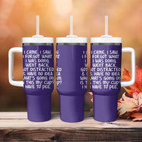 Funny Birthday Gifts For Women Tumbler With Handle I Came I Saw I Forgot Funny Senior Citizen Old People