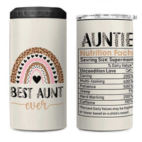 Gift For Aunt 4 in 1 Can Cooler Tumbler Best Aunt Ever Leopard Print