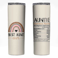Gift For Aunt Skinny Tumbler Best Aunt Ever Leopard Print