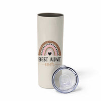 Gift For Aunt Skinny Tumbler Best Aunt Ever Leopard Print
