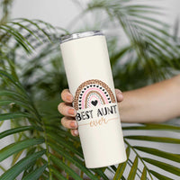 Gift For Aunt Skinny Tumbler Best Aunt Ever Leopard Print