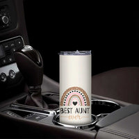 Gift For Aunt Skinny Tumbler Best Aunt Ever Leopard Print