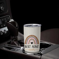 Gift For Aunt Tumbler Cup Best Aunt Ever Leopard Print