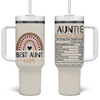 Gift For Aunt Tumbler With Handle Best Aunt Ever Leopard Print