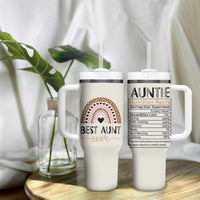 Gift For Aunt Tumbler With Handle Best Aunt Ever Leopard Print
