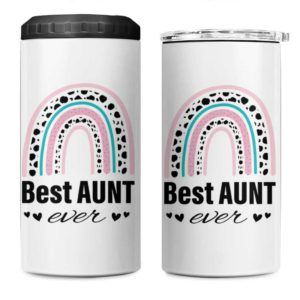 Auntie 4 in 1 Can Cooler Tumbler Best Aunt Ever - Wonder Print Shop