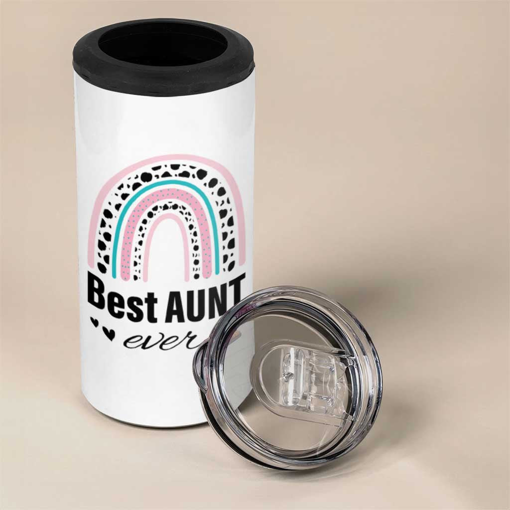 Auntie 4 in 1 Can Cooler Tumbler Best Aunt Ever - Wonder Print Shop