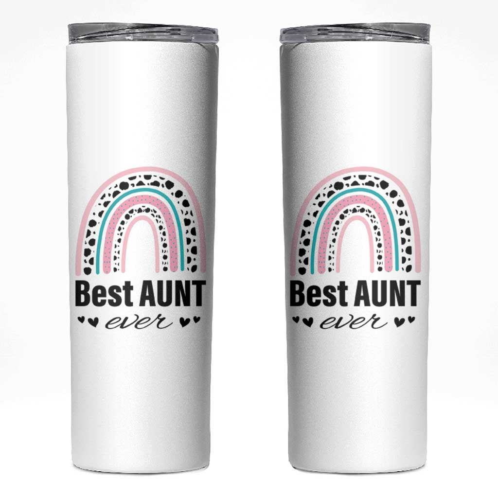 Auntie Skinny Tumbler Best Aunt Ever - Wonder Print Shop