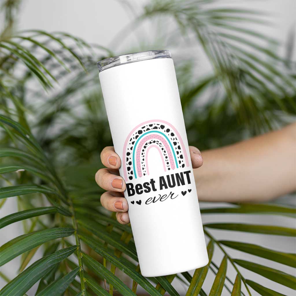 Auntie Skinny Tumbler Best Aunt Ever - Wonder Print Shop