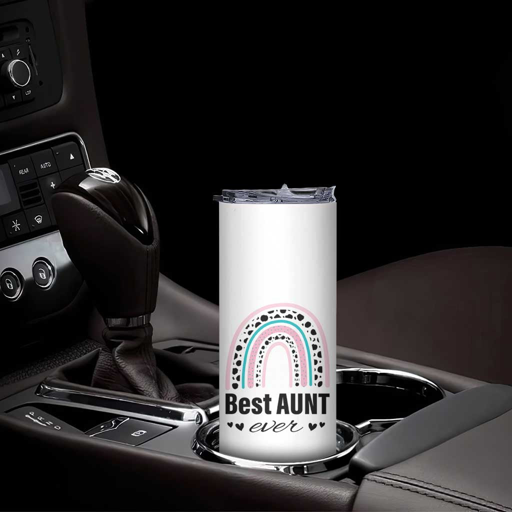 Auntie Skinny Tumbler Best Aunt Ever - Wonder Print Shop