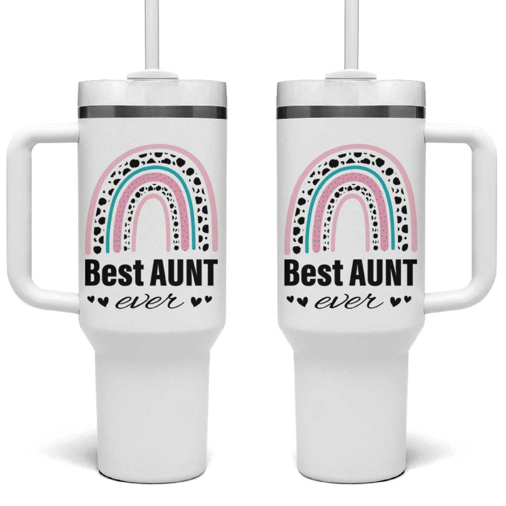 Auntie Tumbler With Handle Best Aunt Ever - Wonder Print Shop