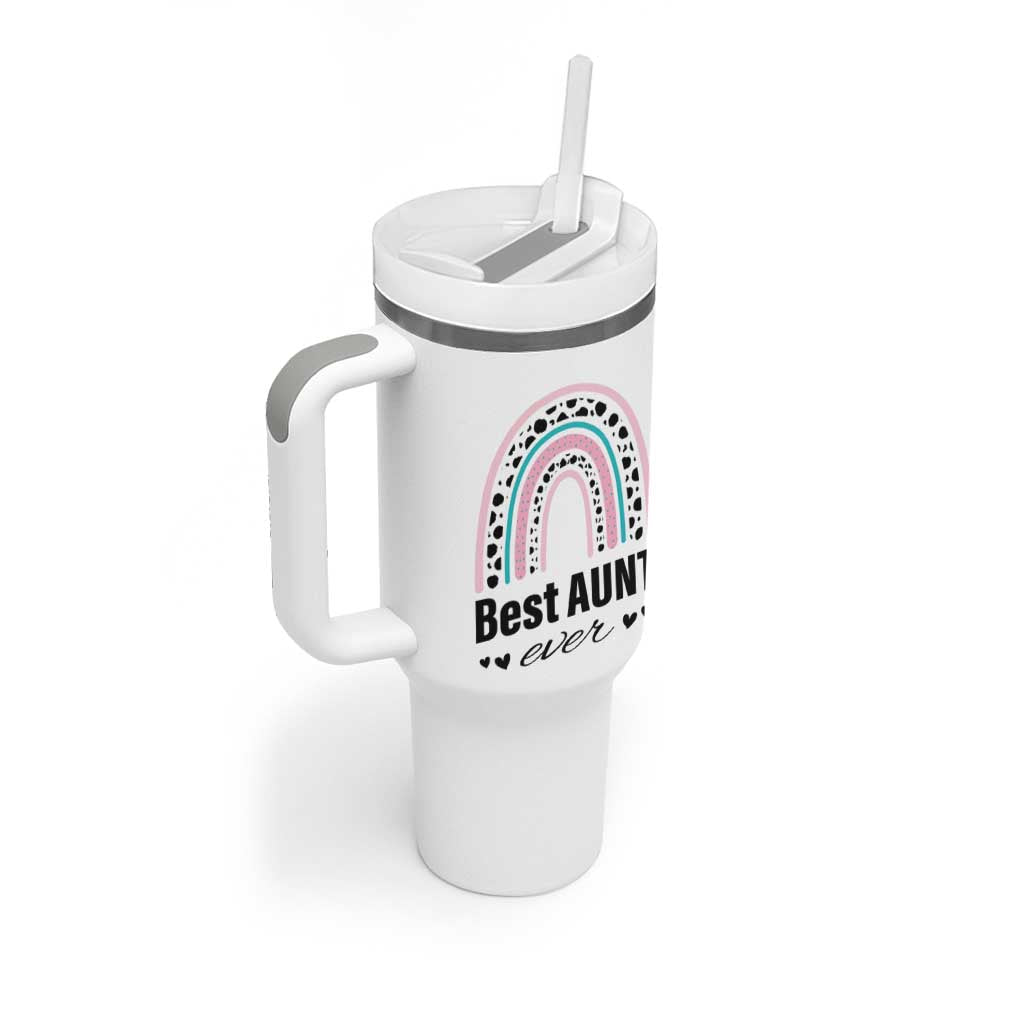 Auntie Tumbler With Handle Best Aunt Ever - Wonder Print Shop