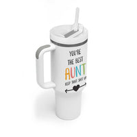 Funny Auntie Tumbler With Handle You're The Best Aunt Keep That Shit Up - Wonder Print Shop