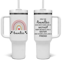 Auntie Gifts Tumbler With Handle Aunts Gifts For Birthday Christmas Mothers Day