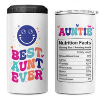 Aunt Gift Ideas 4 in 1 Can Cooler Tumbler Best Auntie Ever Christmas Birthday Present