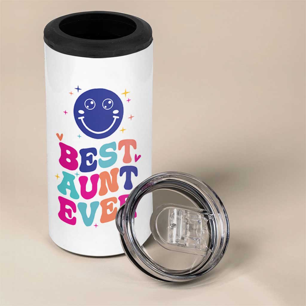 Aunt Gift Ideas 4 in 1 Can Cooler Tumbler Best Auntie Ever Christmas Birthday Present