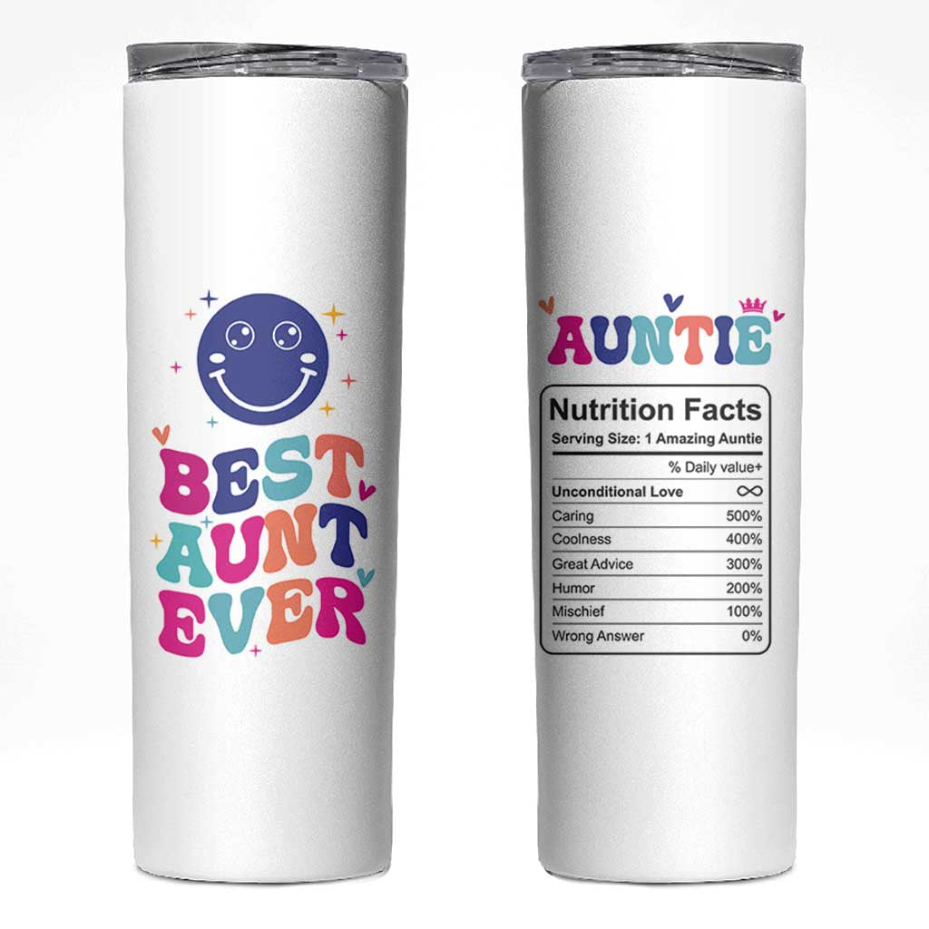 Aunt Gift Ideas Skinny Tumbler Best Auntie Ever Christmas Birthday Present