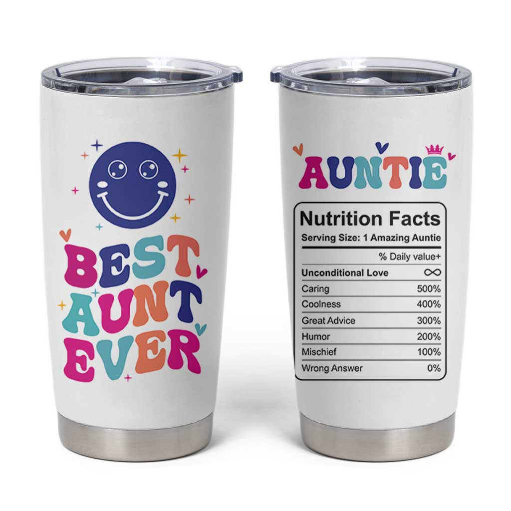 Aunt Gift Ideas Tumbler Cup Best Auntie Ever Christmas Birthday Present
