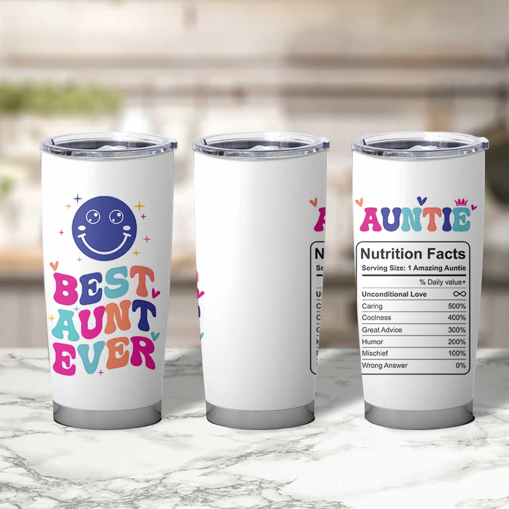Aunt Gift Ideas Tumbler Cup Best Auntie Ever Christmas Birthday Present