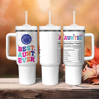 Aunt Gift Ideas Tumbler With Handle Best Auntie Ever Christmas Birthday Present