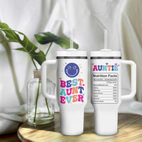 Aunt Gift Ideas Tumbler With Handle Best Auntie Ever Christmas Birthday Present