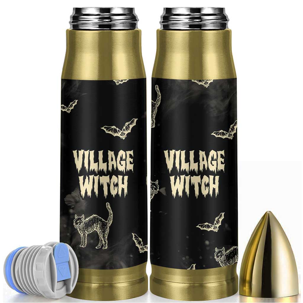 Witch Cat Bullet Tumbler Witchy Vibes Halloween Black Cat Lover Gifts