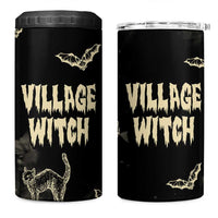 Witch Cat 4 in 1 Can Cooler Tumbler Witchy Vibes Halloween Black Cat Lover Gifts