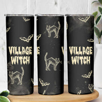 Witch Cat Skinny Tumbler Witchy Vibes Halloween Black Cat Lover Gifts