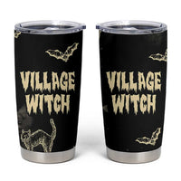 Witch Cat Tumbler Cup Witchy Vibes Halloween Black Cat Lover Gifts