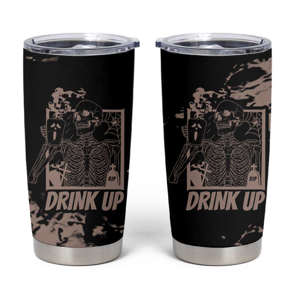 Skeleton Coffee Tumbler Cup Skull Skeleton Halloween Coffee Lover - Wonder Print Shop