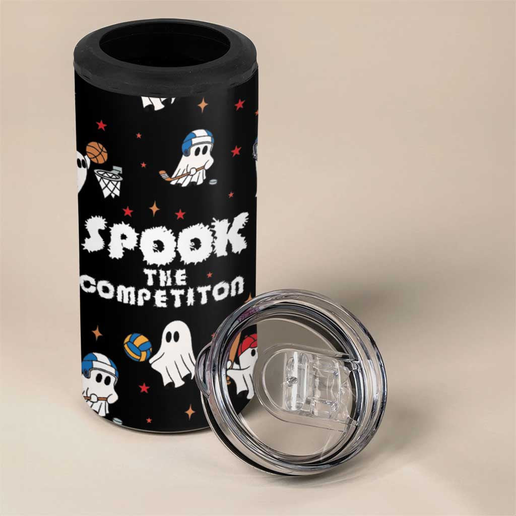 Halloween Spooky Sport Ghost 4 in 1 Can Cooler Tumbler - Wonder Print Shop