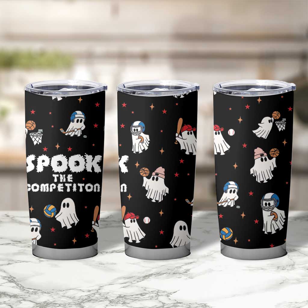 Halloween Spooky Sport Ghost Tumbler Cup - Wonder Print Shop